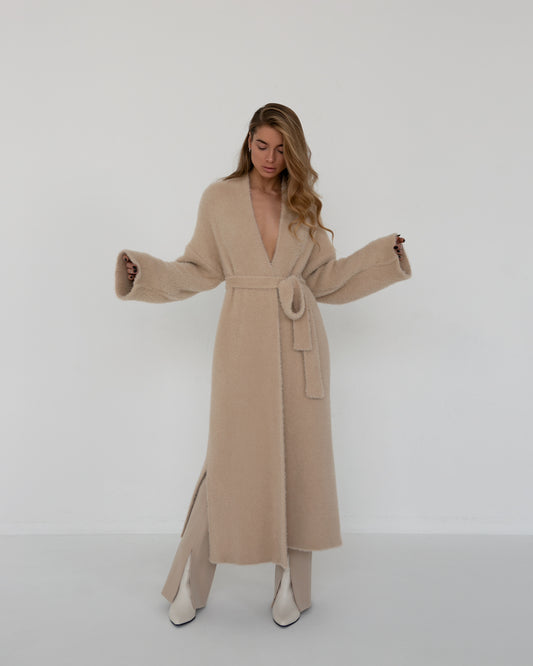 Longline fluffy Cardigan Bella