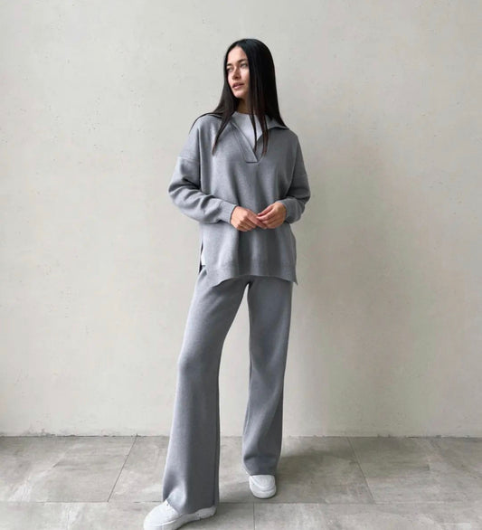 Straight Leg Trousers Lana Grey